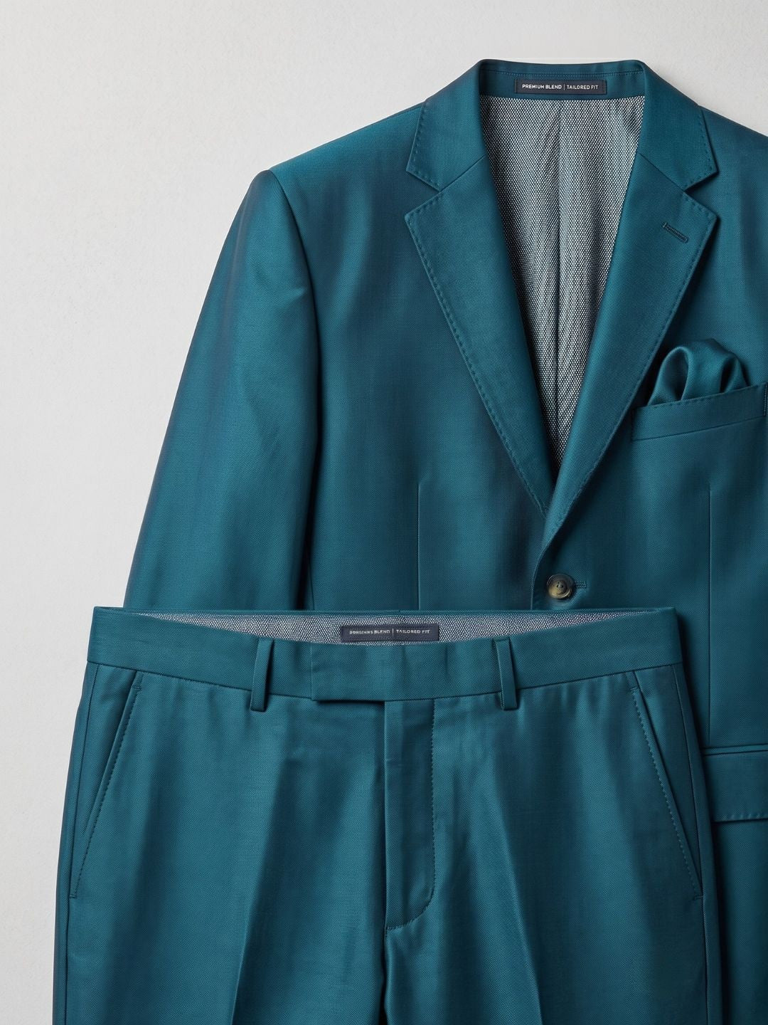 The Luminous Deep Teal Tailored Suit